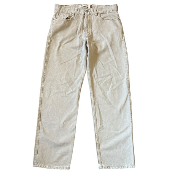 Levi’s 550 Relaxed Fit Jeans Straight Leg Tan/Beige  Cotton 2006 Red Tab 33x31 - Picture 6 of 14